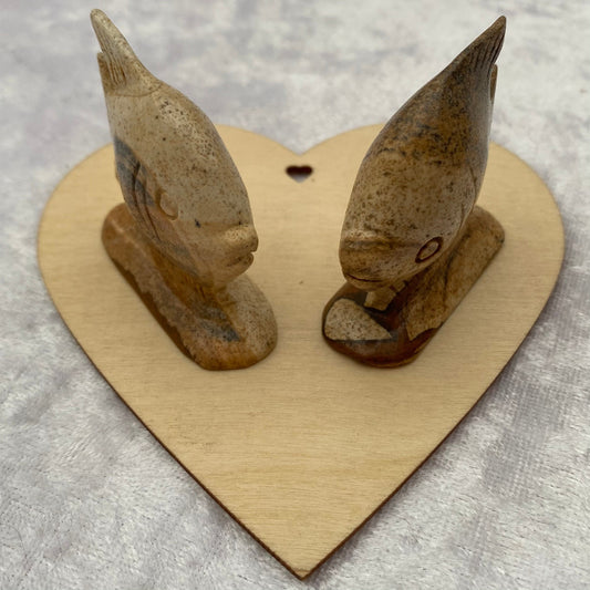 Picture Jasper fish carvings