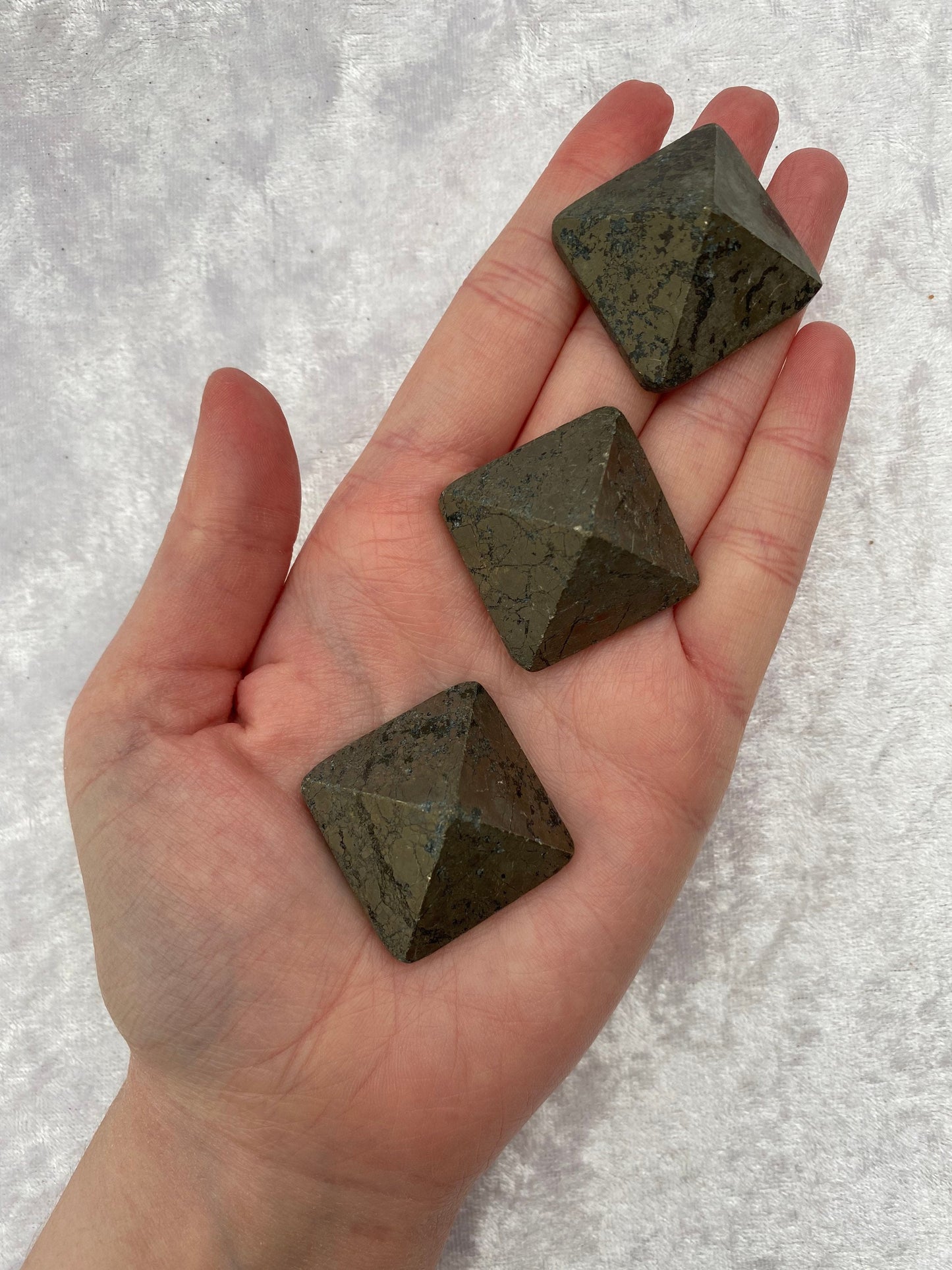Mini Pyrite pyramids