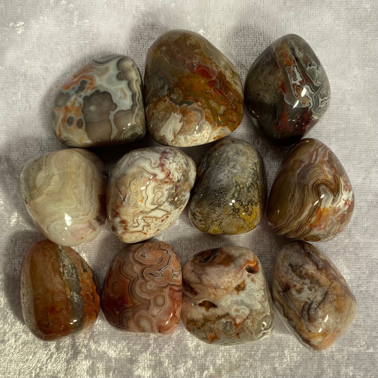 Crazy Lace Agate tumblestones