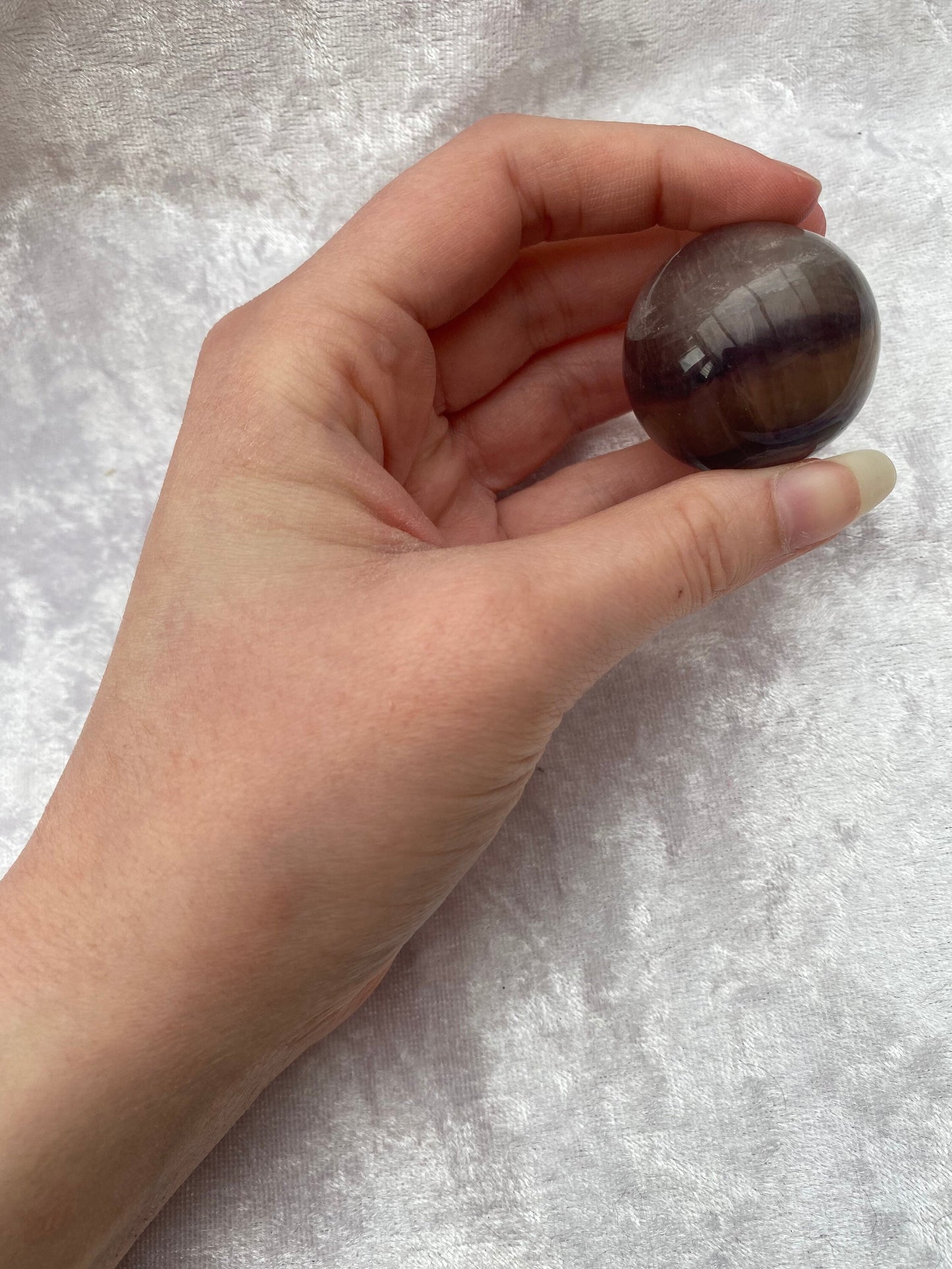 Rainbow Fluorite sphere