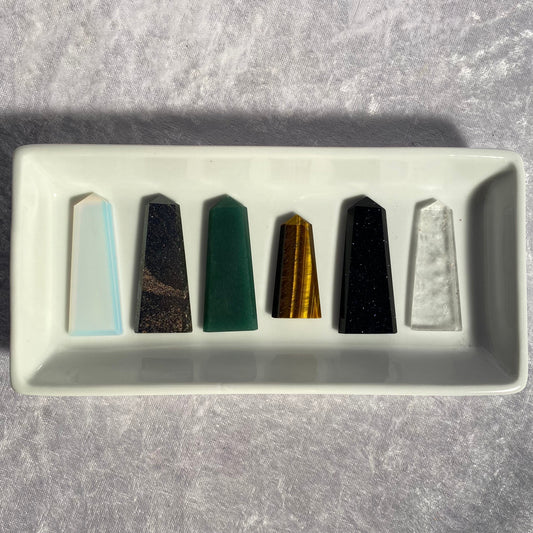 Flat crystal points