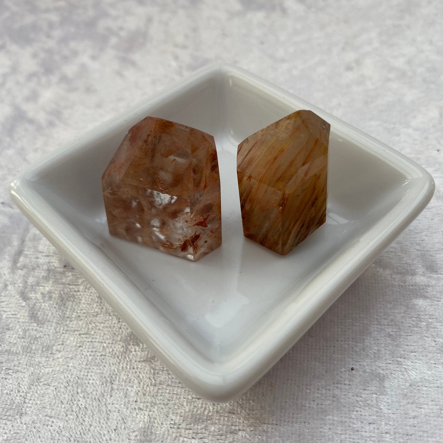 Amphibole Quartz points