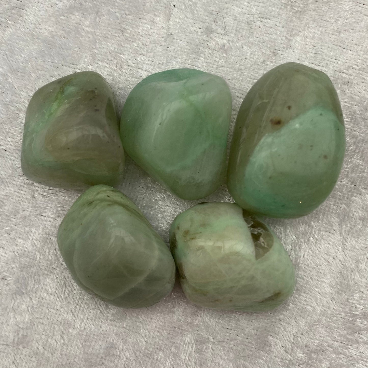 Green Moonstone tumblestones