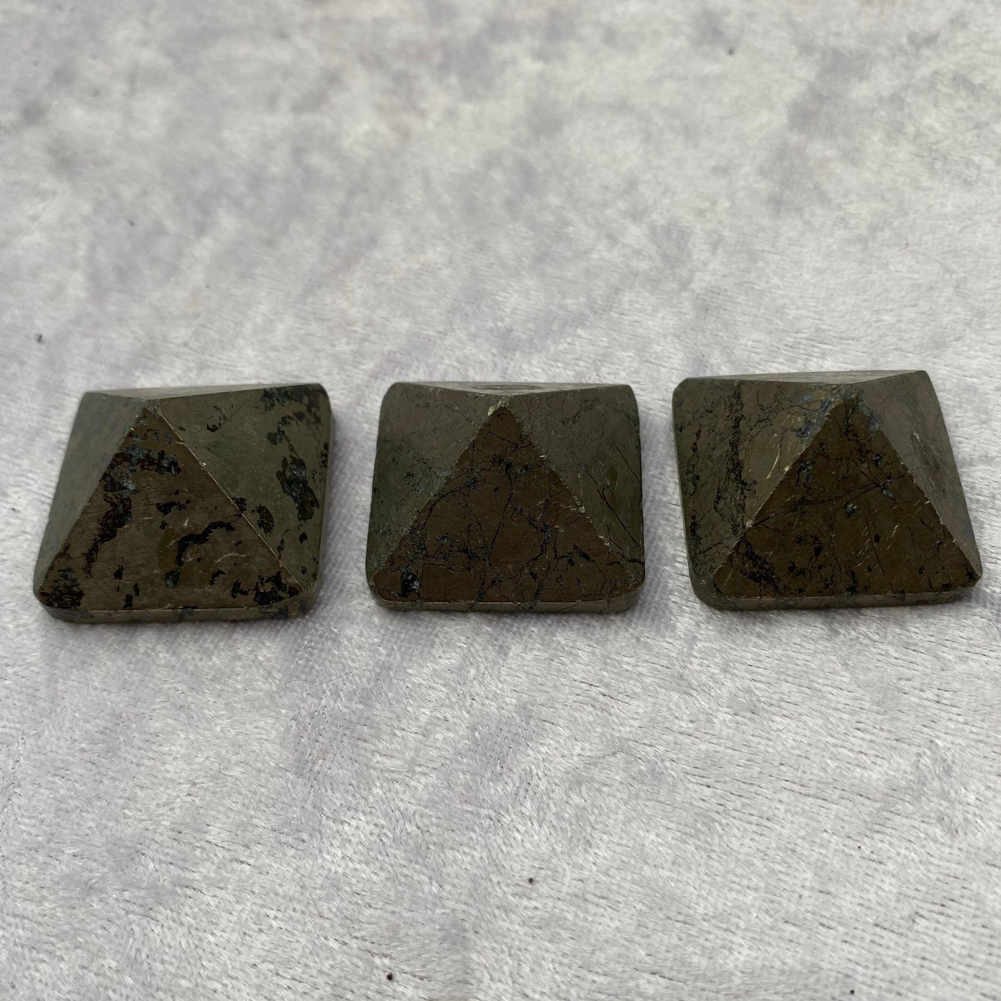 Mini Pyrite pyramids