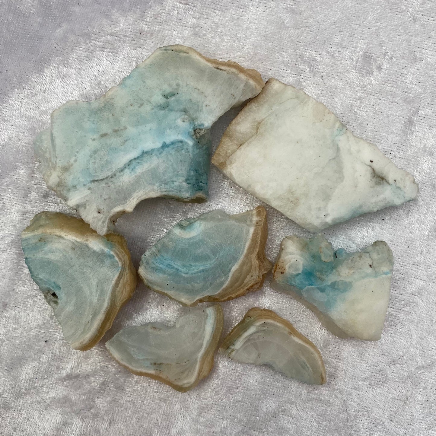 Hemimorphite Stalactite slices