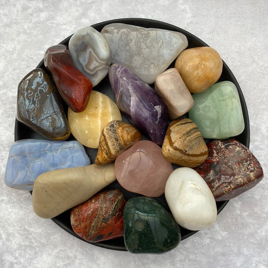 Large tumbled crystals