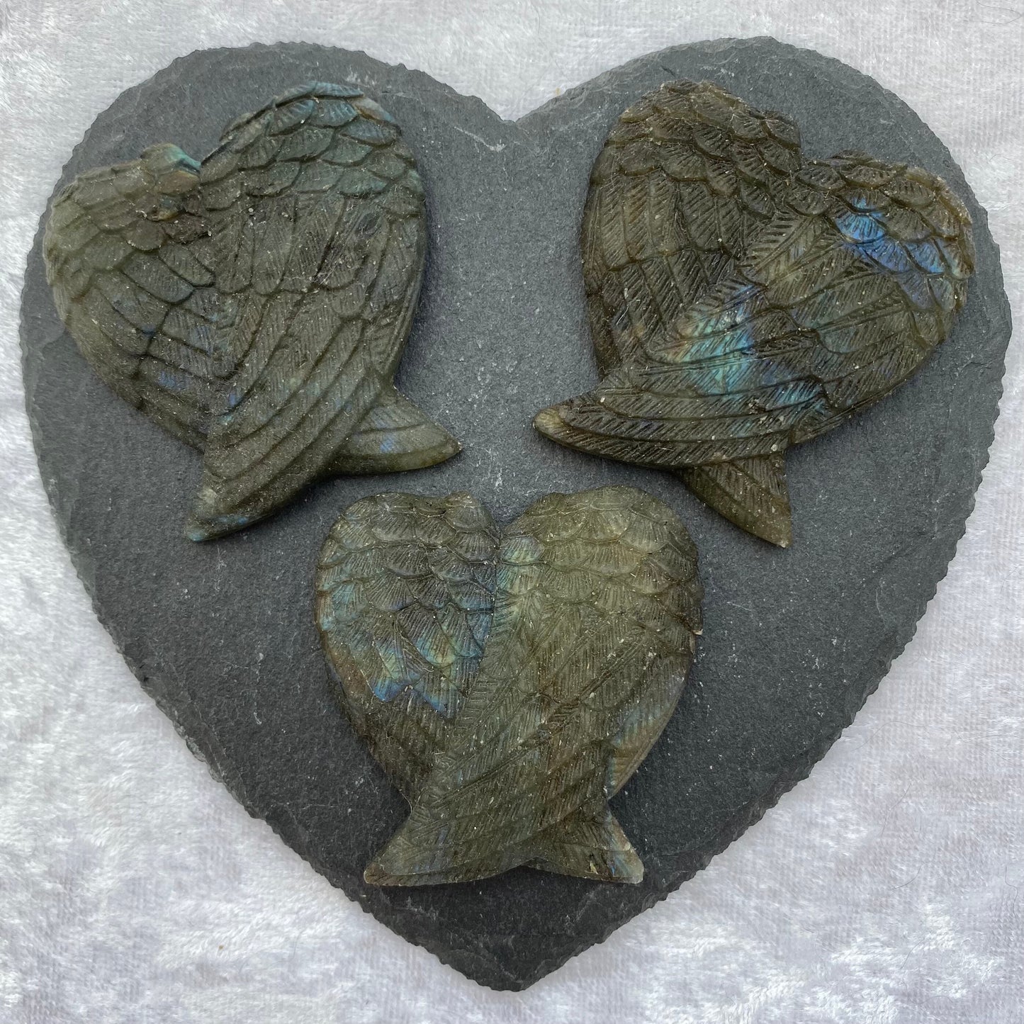 Labradorite angel wings