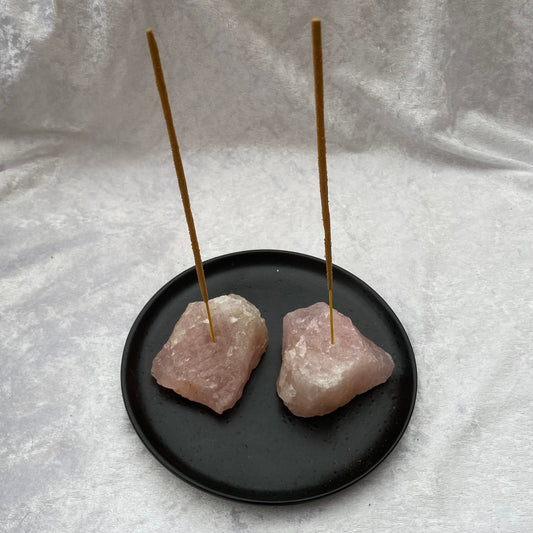 Rose Quartz incense holders