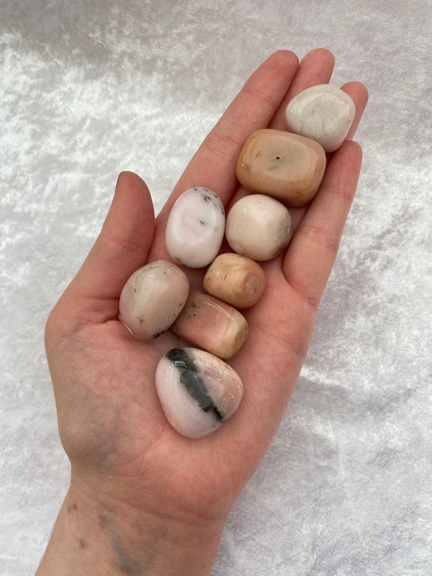Pink Opal tumblestones