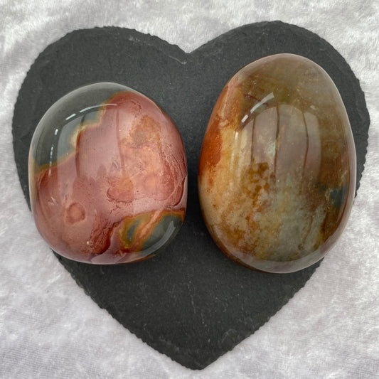 Polychrome Jasper Palmstones