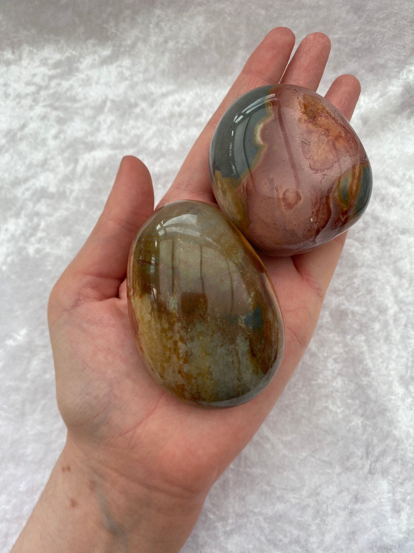 Polychrome Jasper Palmstones