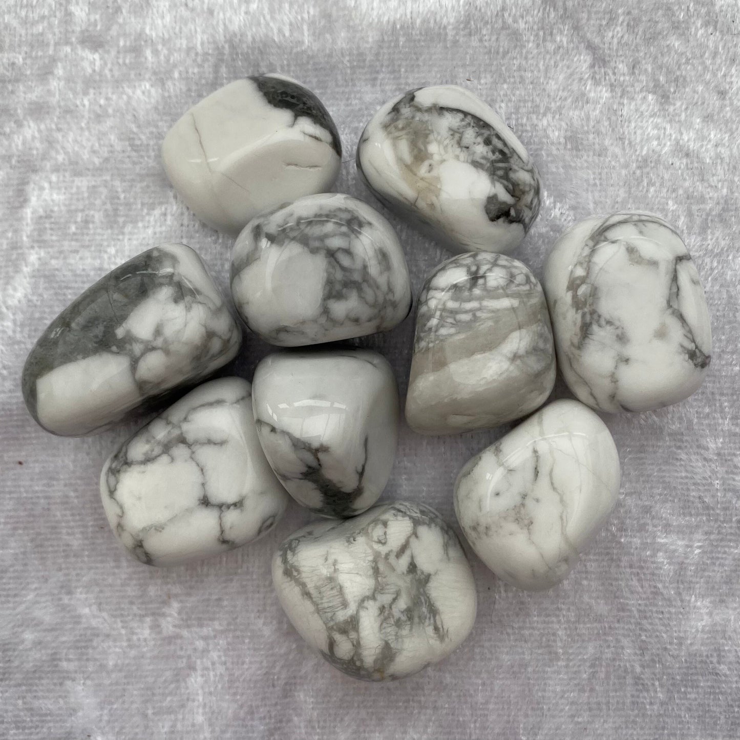 White Howlite tumblestones