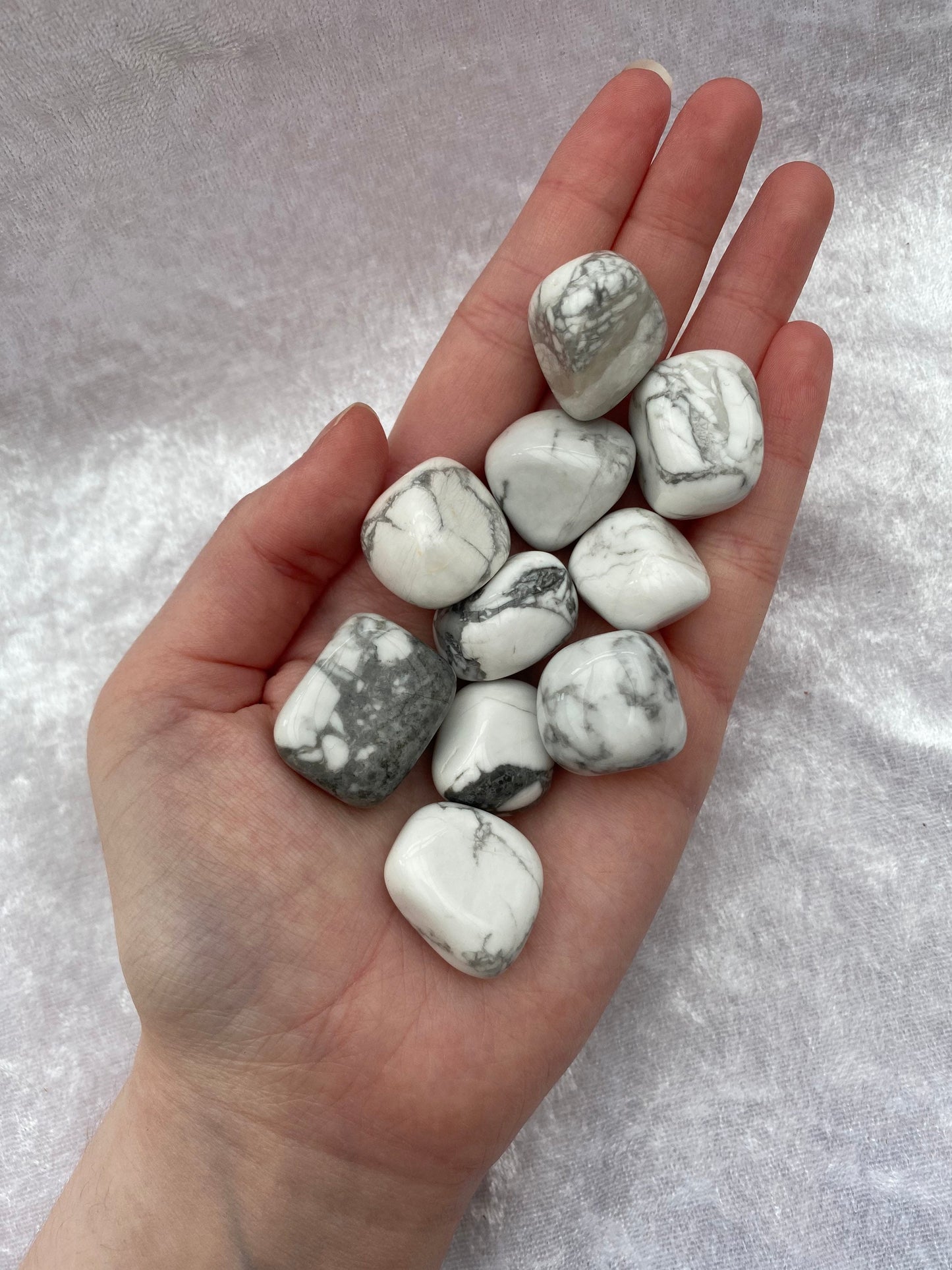 White Howlite tumblestones