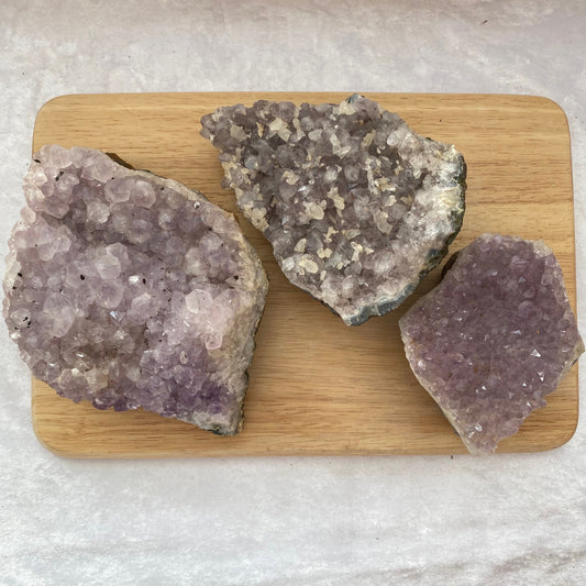 Amethyst clusters