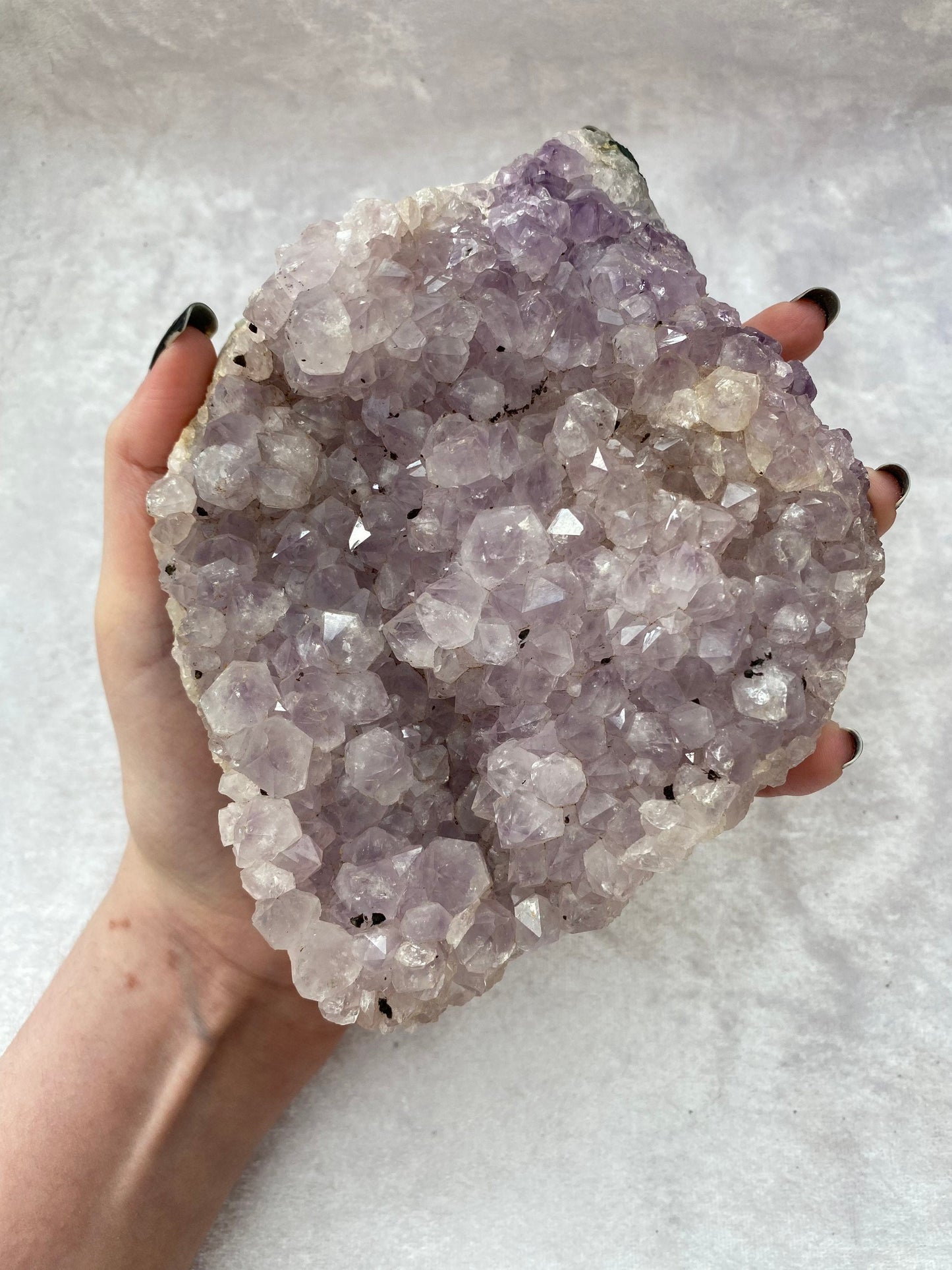 Amethyst clusters