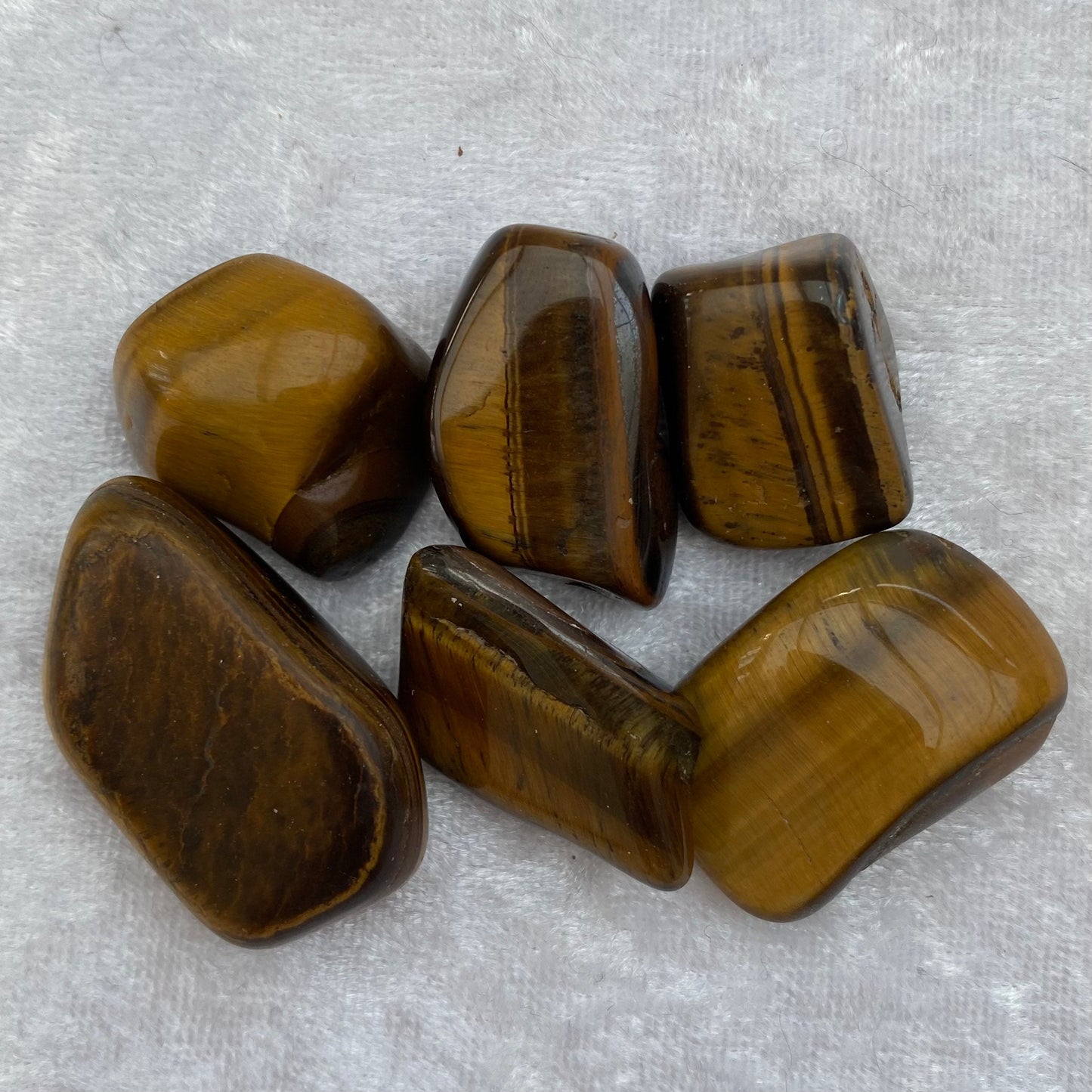 Tigers Eye tumblestones