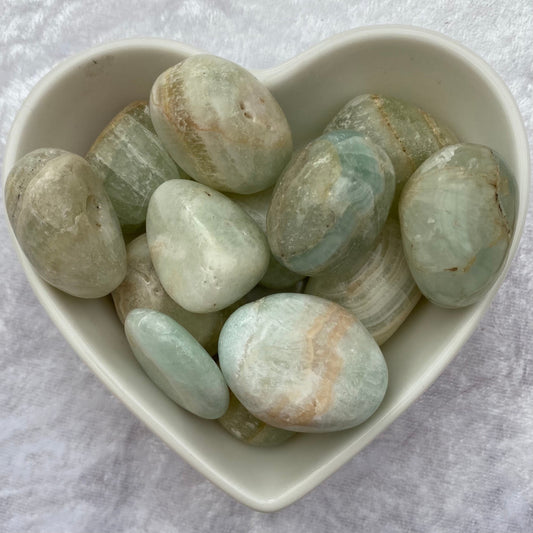 Pistachio Calcite tumblestones