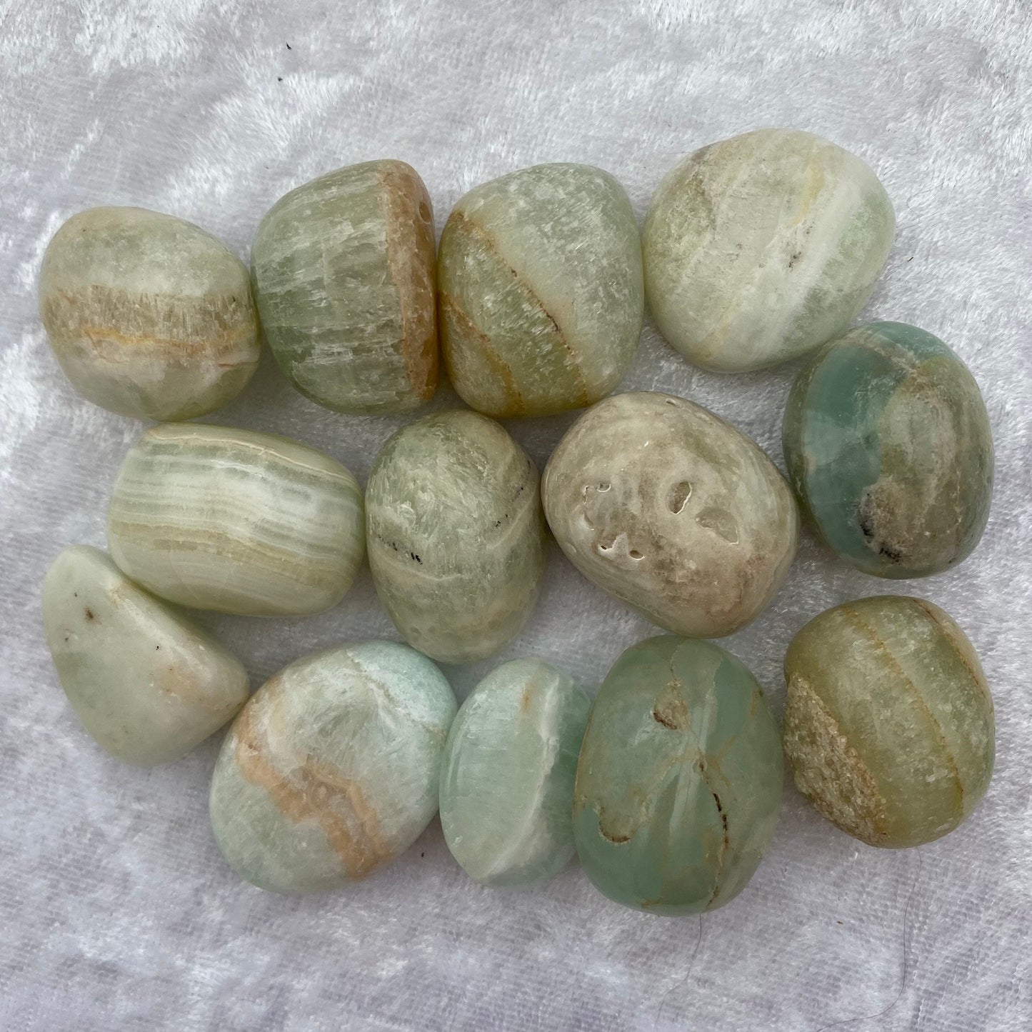 Pistachio Calcite tumblestones