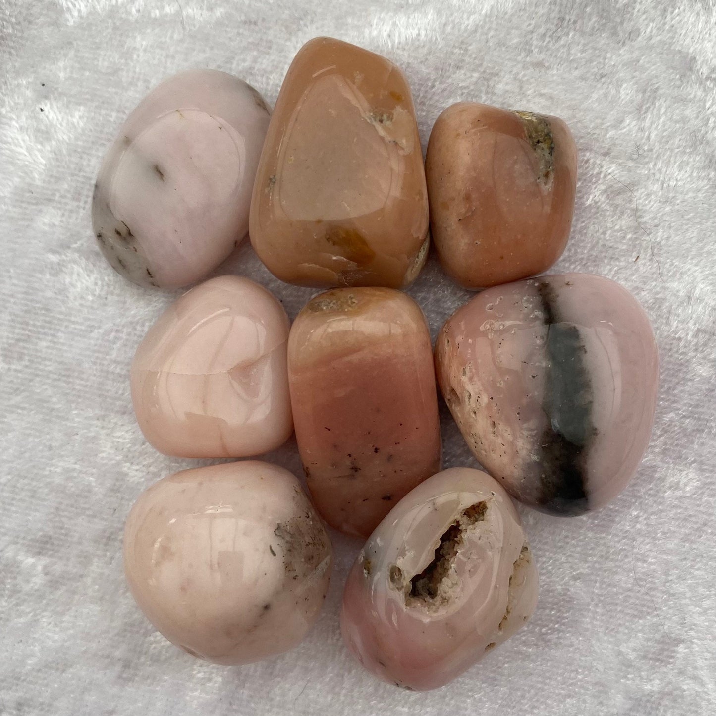 Pink Opal tumblestones