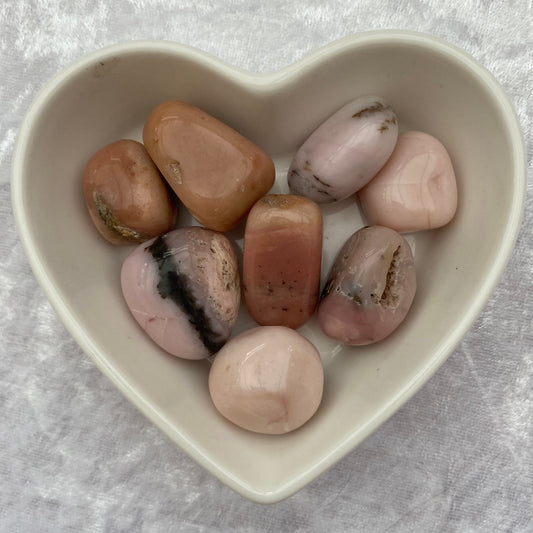 Pink Opal tumblestones