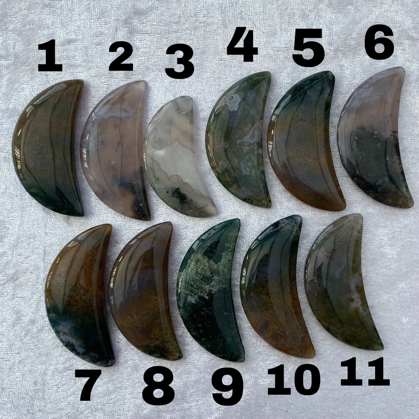 Moss Agate moons