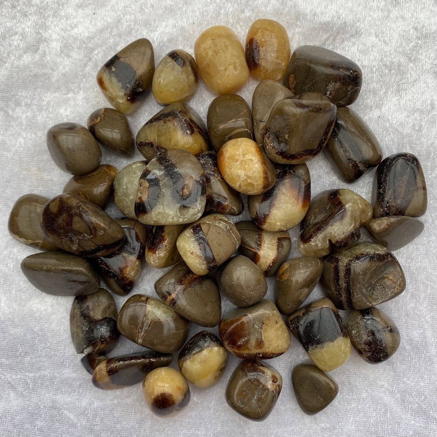 Septarian tumblestones
