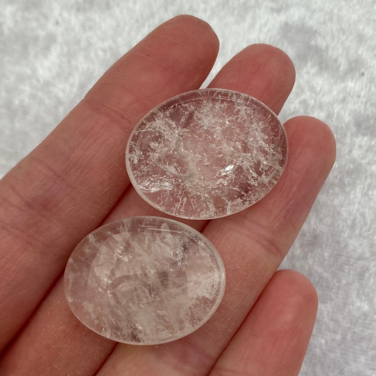 Mini Clear Quartz Palmstones