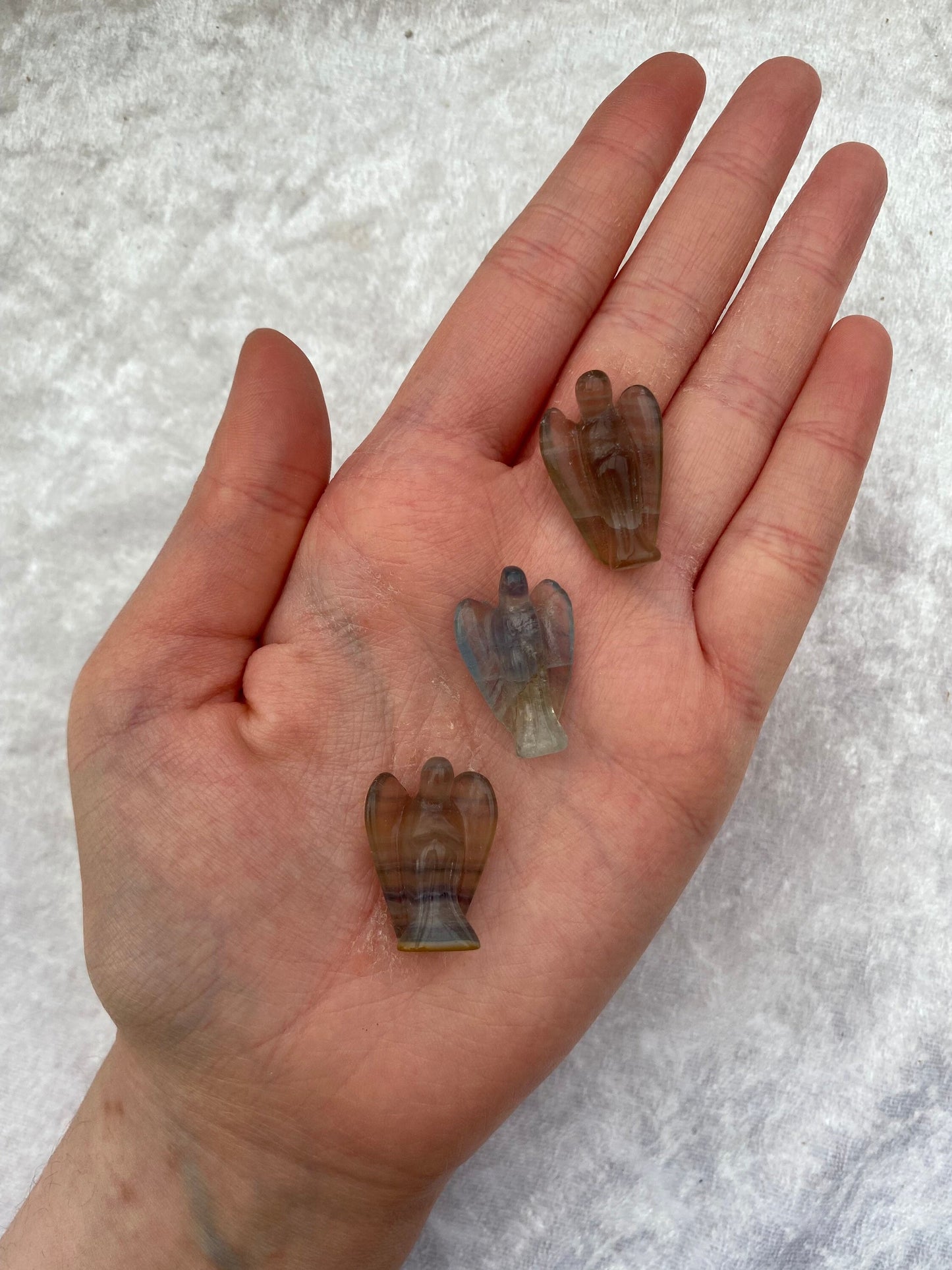 Mini Rainbow Fluorite angels
