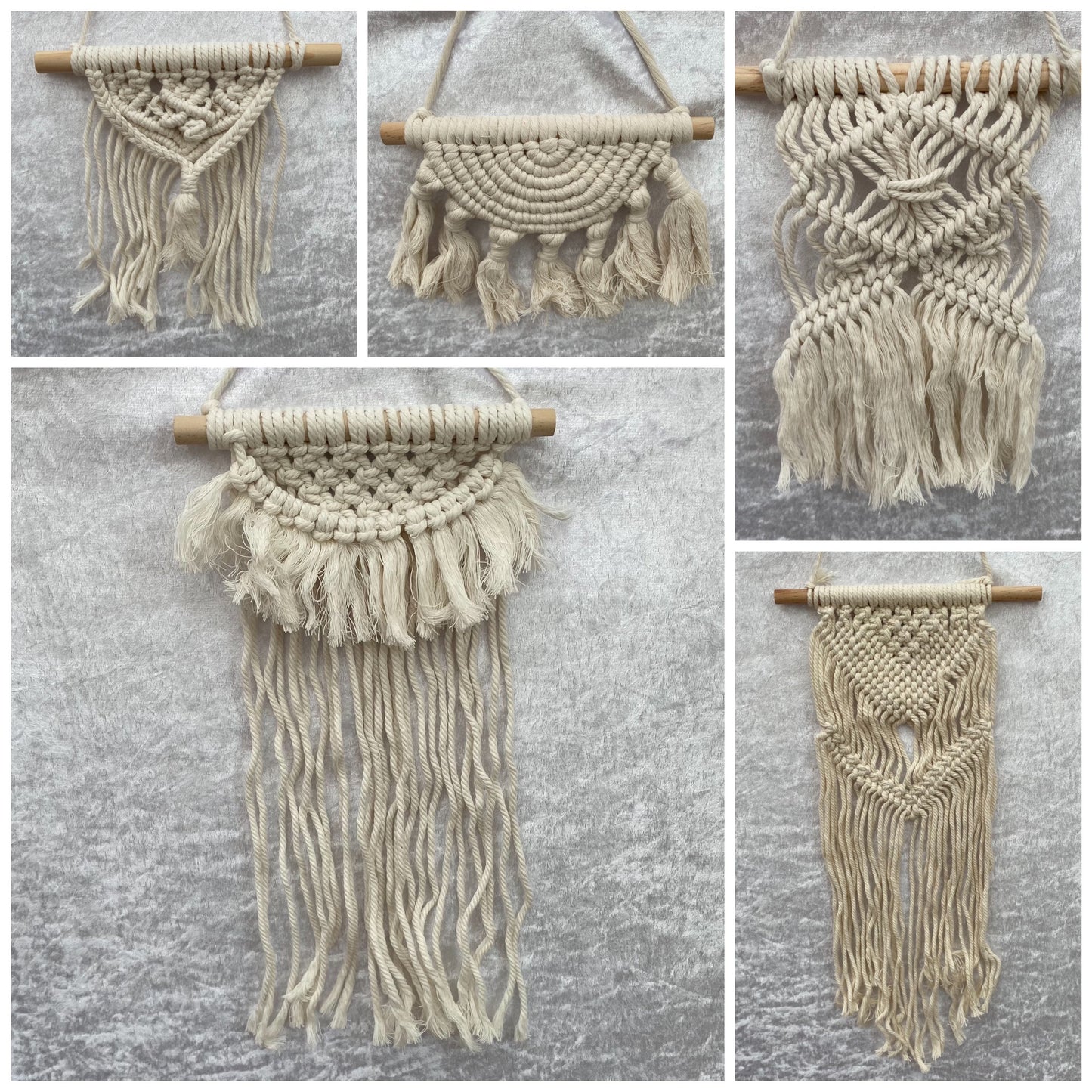Macrame wall hangings
