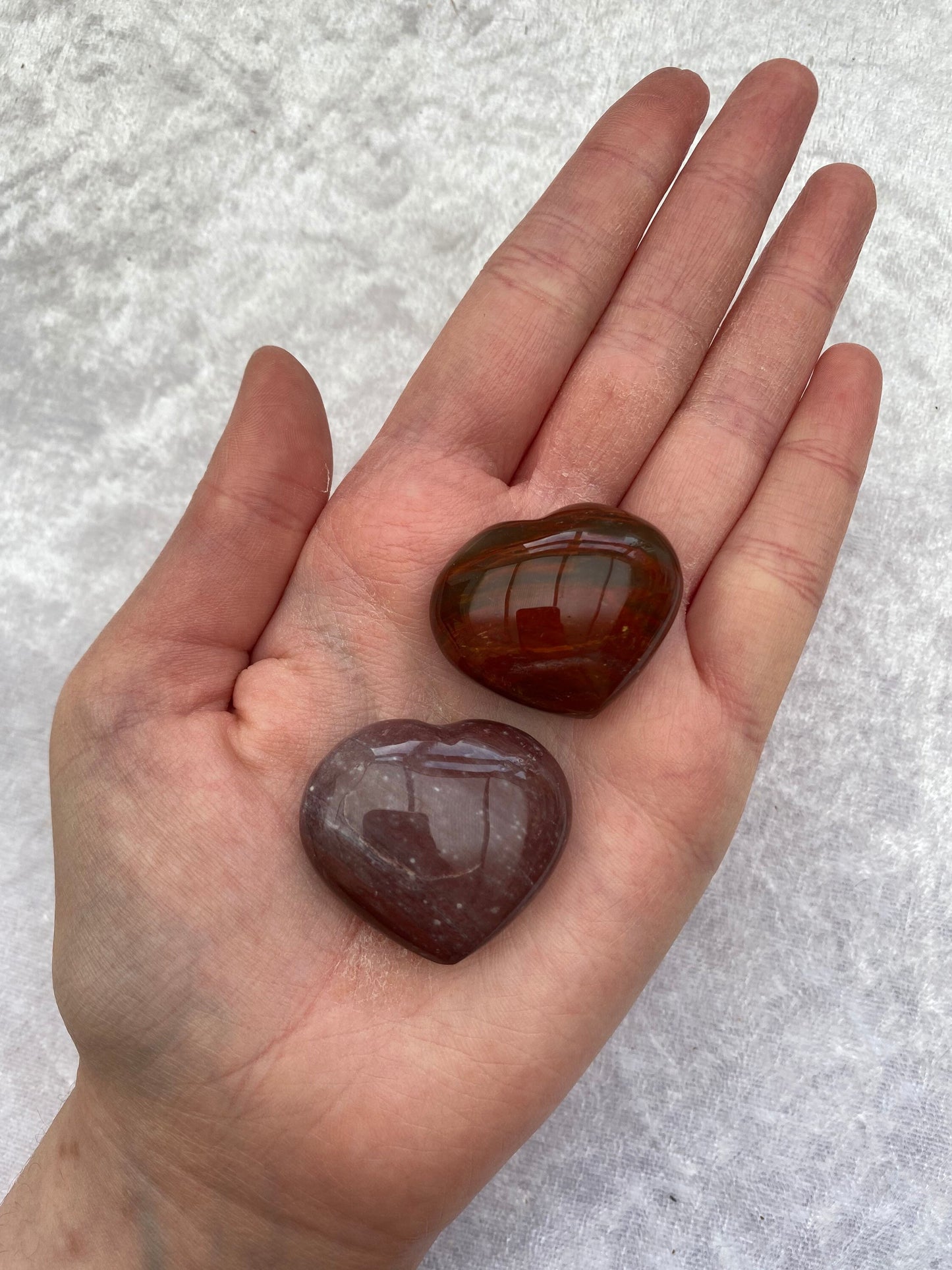 Petrified Wood hearts