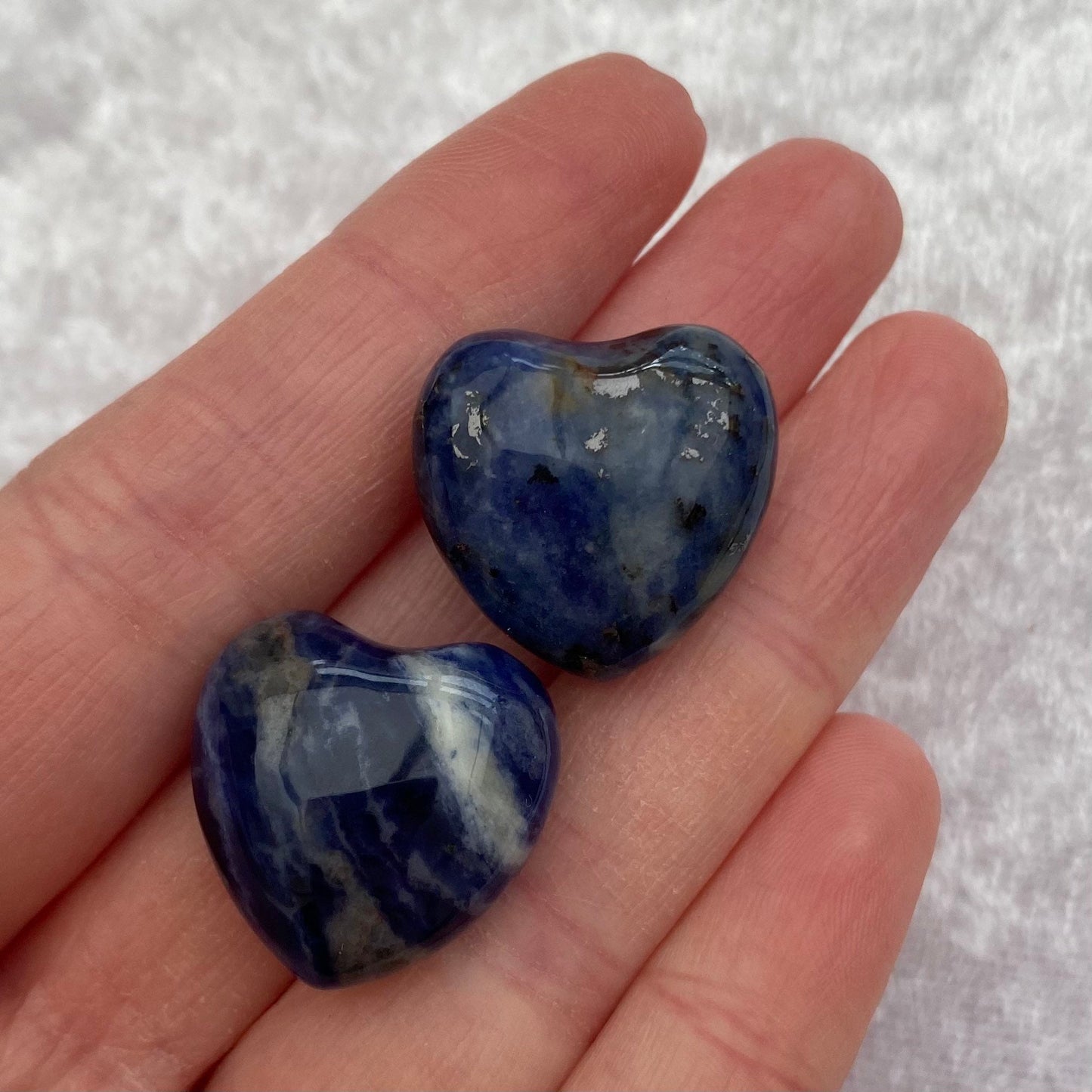Mini Sodalite hearts