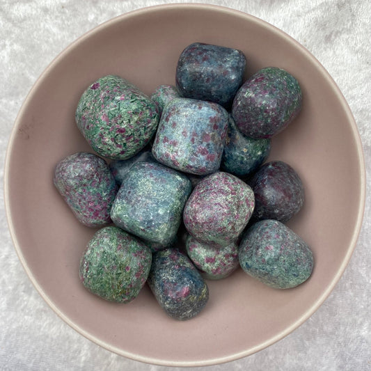 Ruby in Fuchsite tumblestones