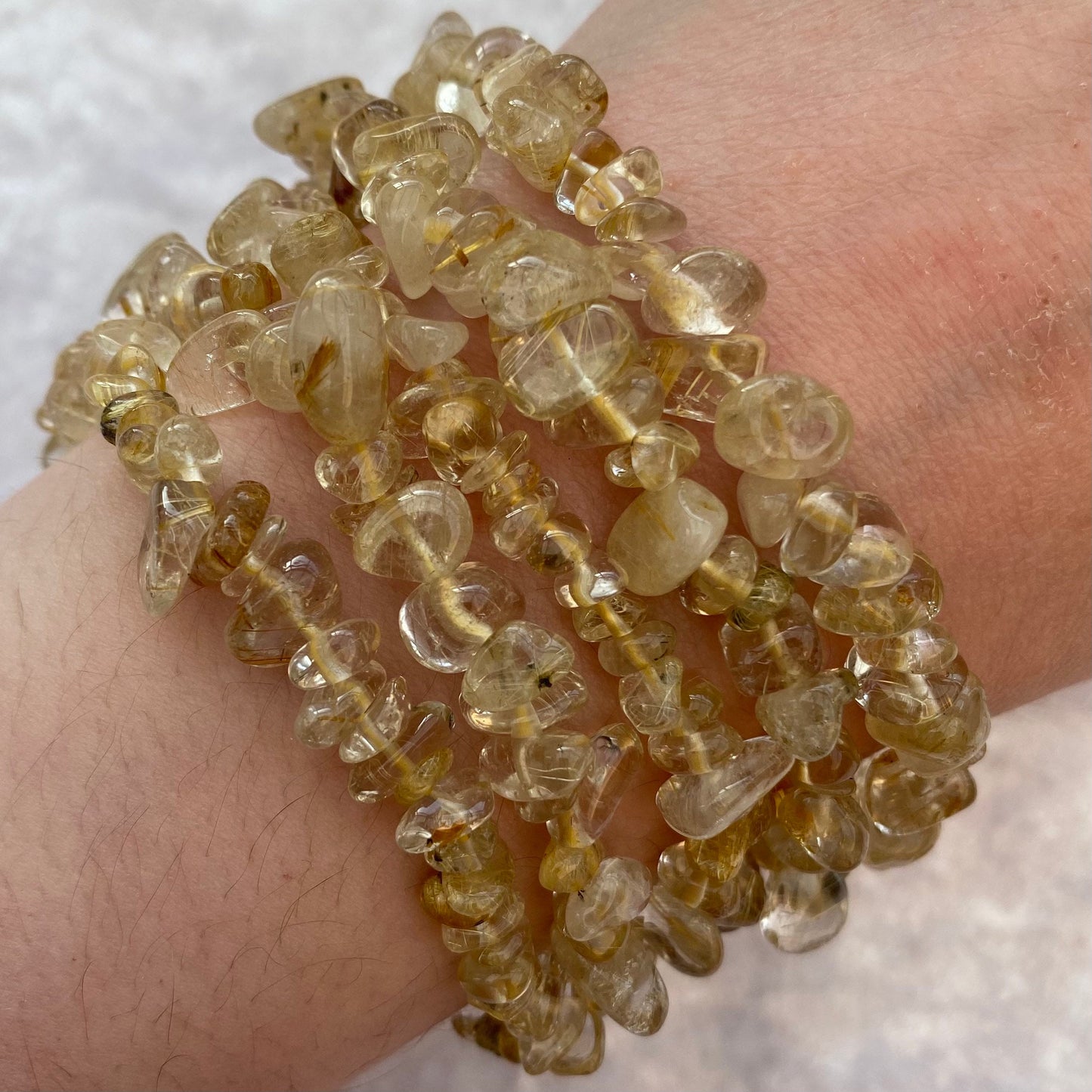 Golden Rutile Quartz bracelets