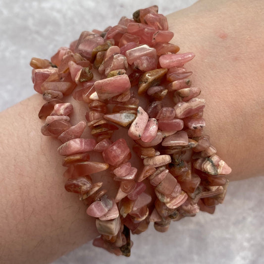Rhodochrosite bracelets
