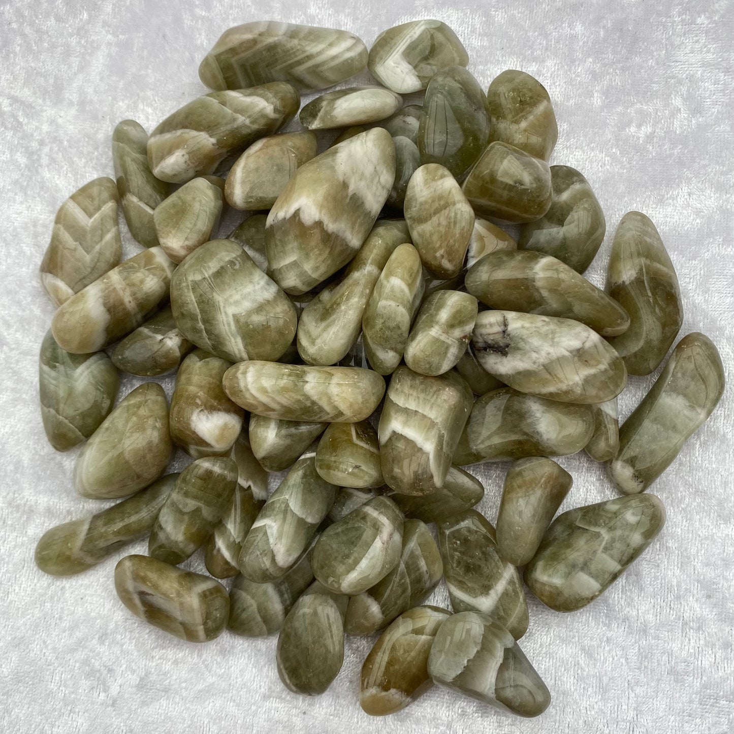 Prasiolite tumblestones