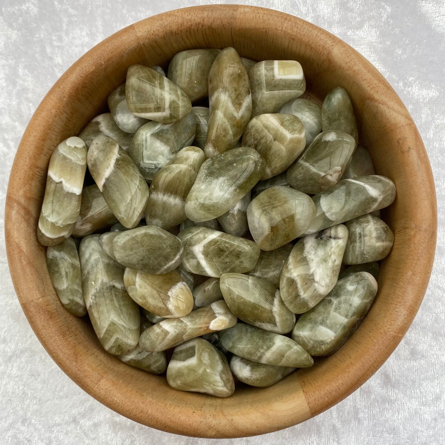 Prasiolite tumblestones