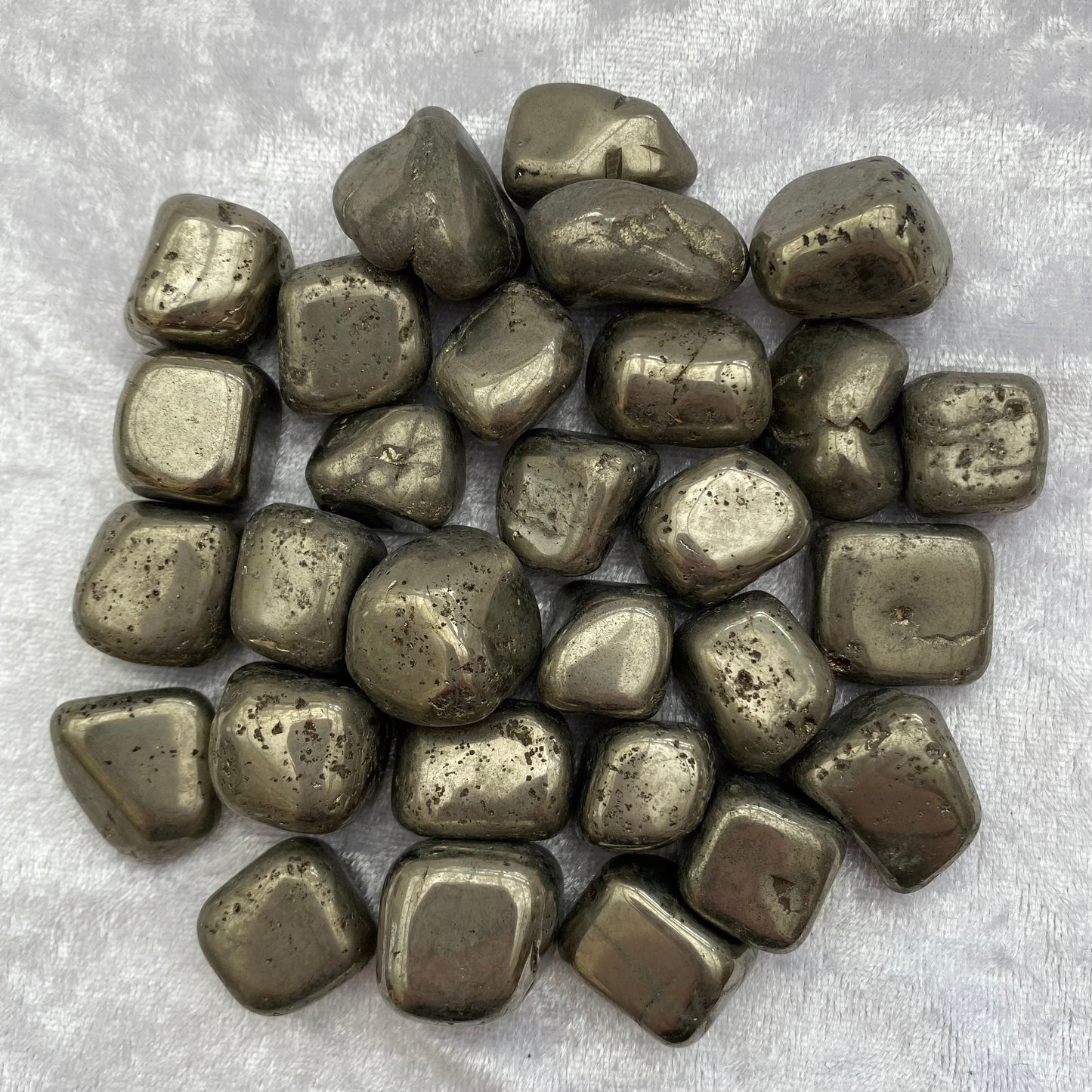 Pyrite tumblestones