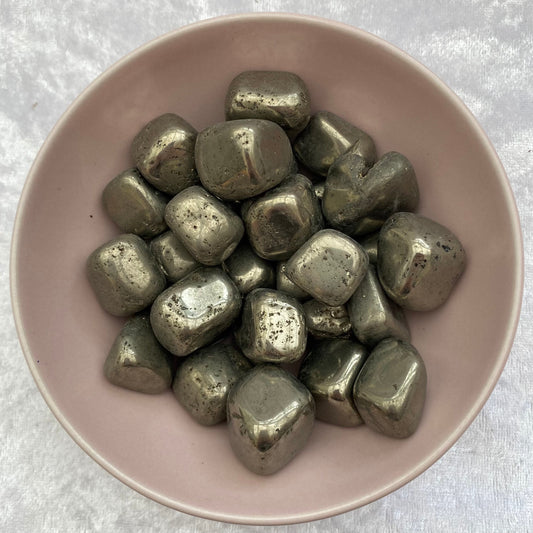 Pyrite tumblestones
