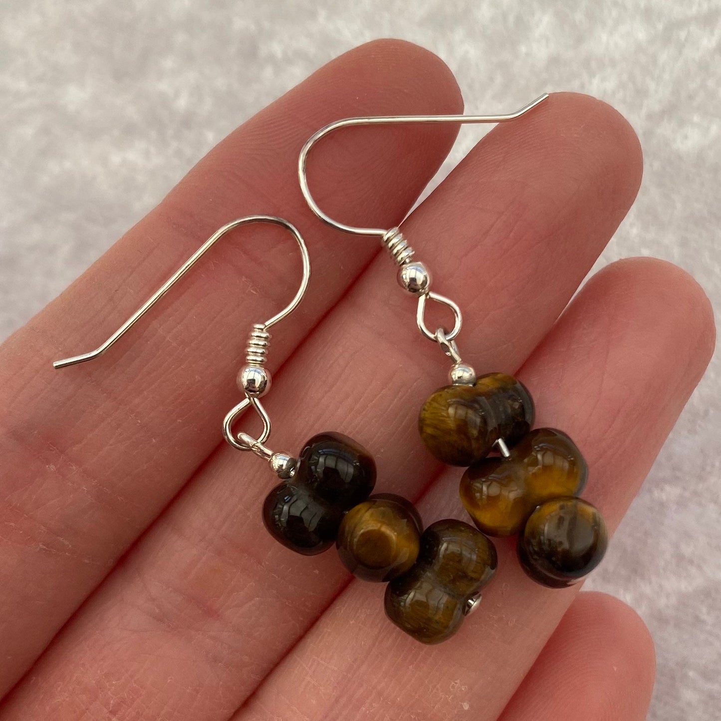 Tigers Eye earrings