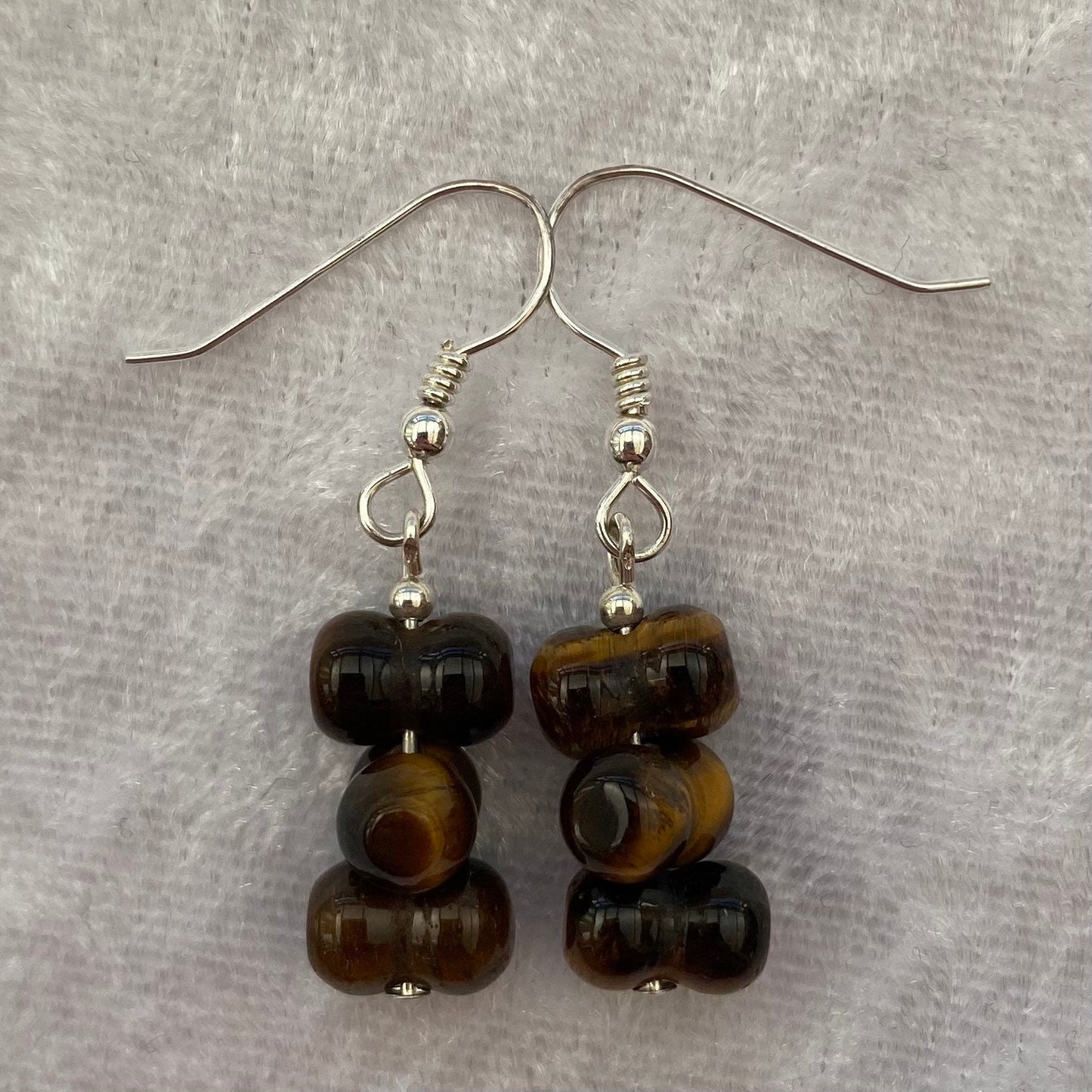 Tigers Eye earrings