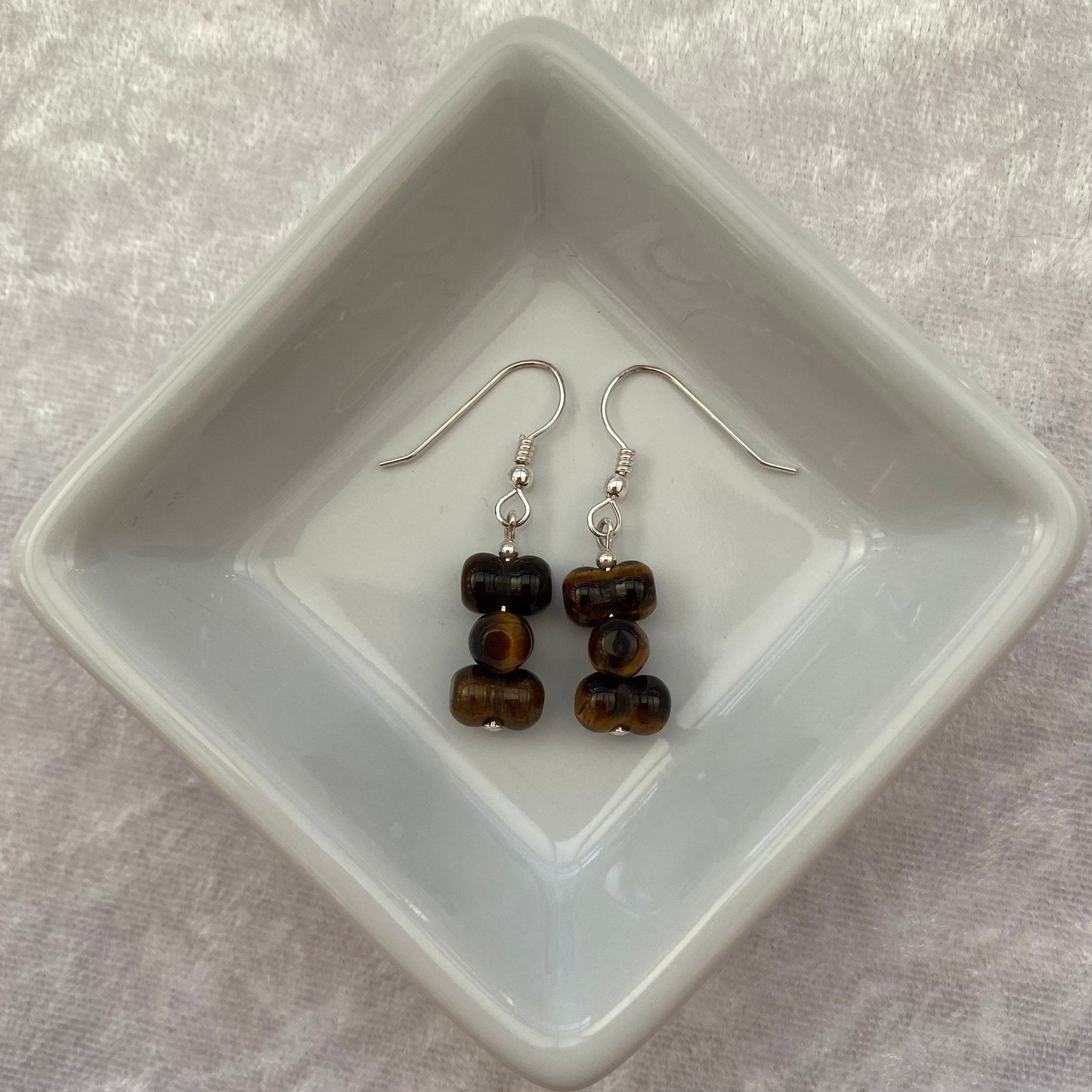Tigers Eye earrings