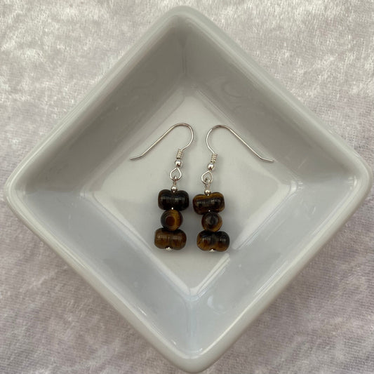 Tigers Eye earrings