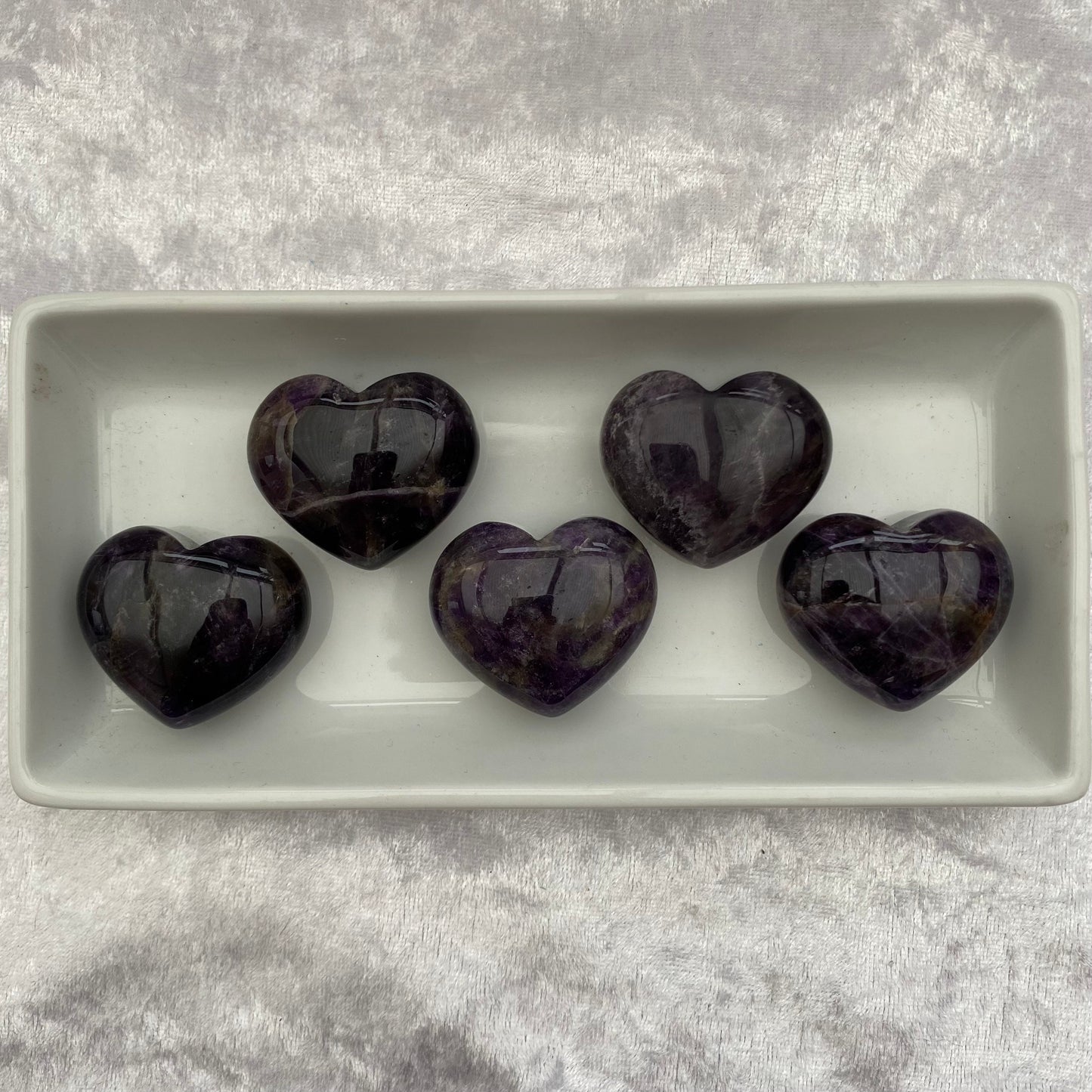 Amethyst hearts