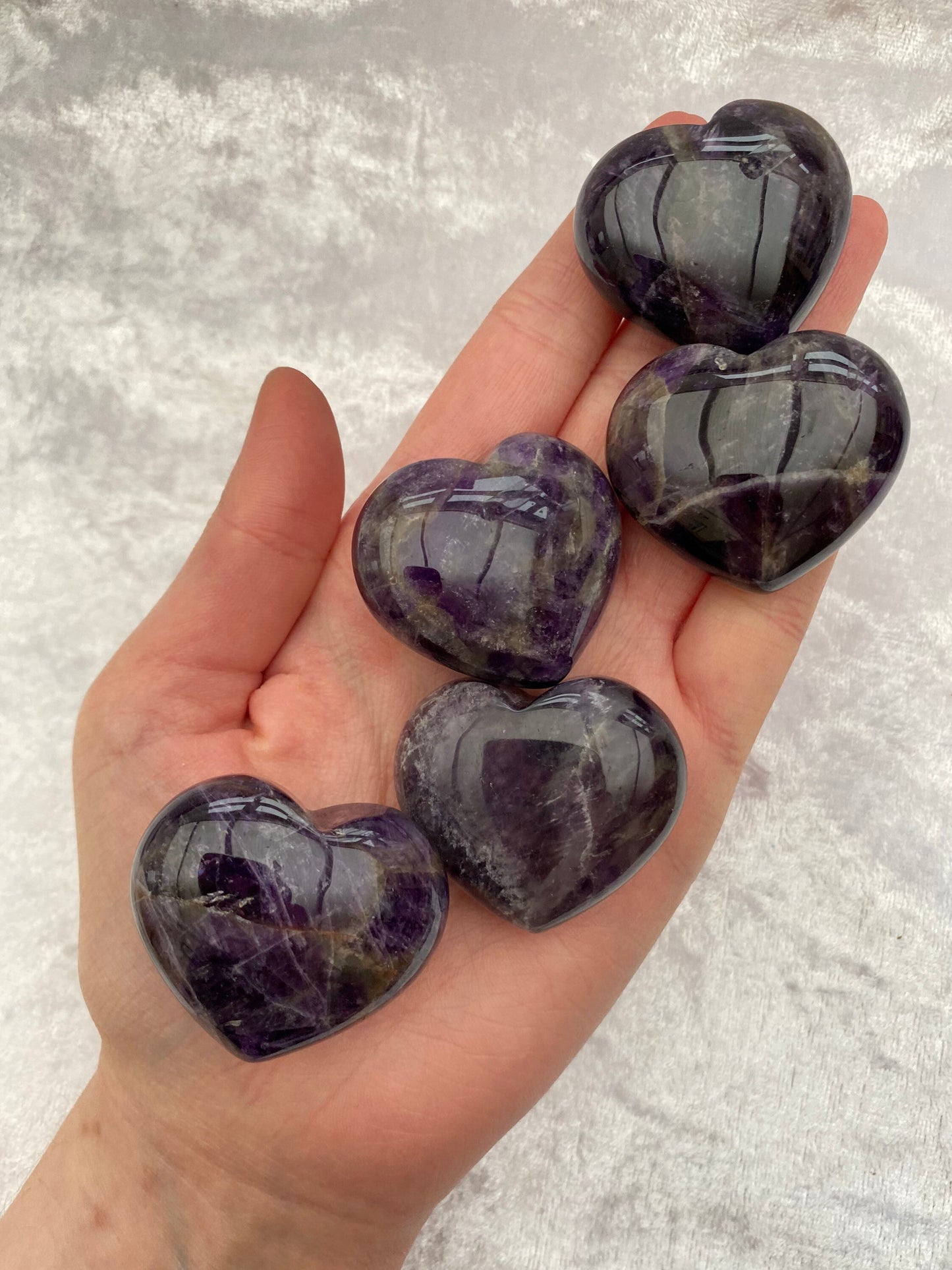 Amethyst hearts