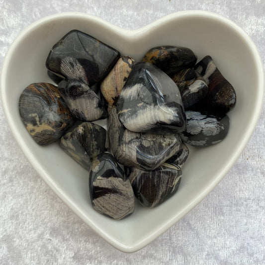 Silver Leaf Jasper tumblestones