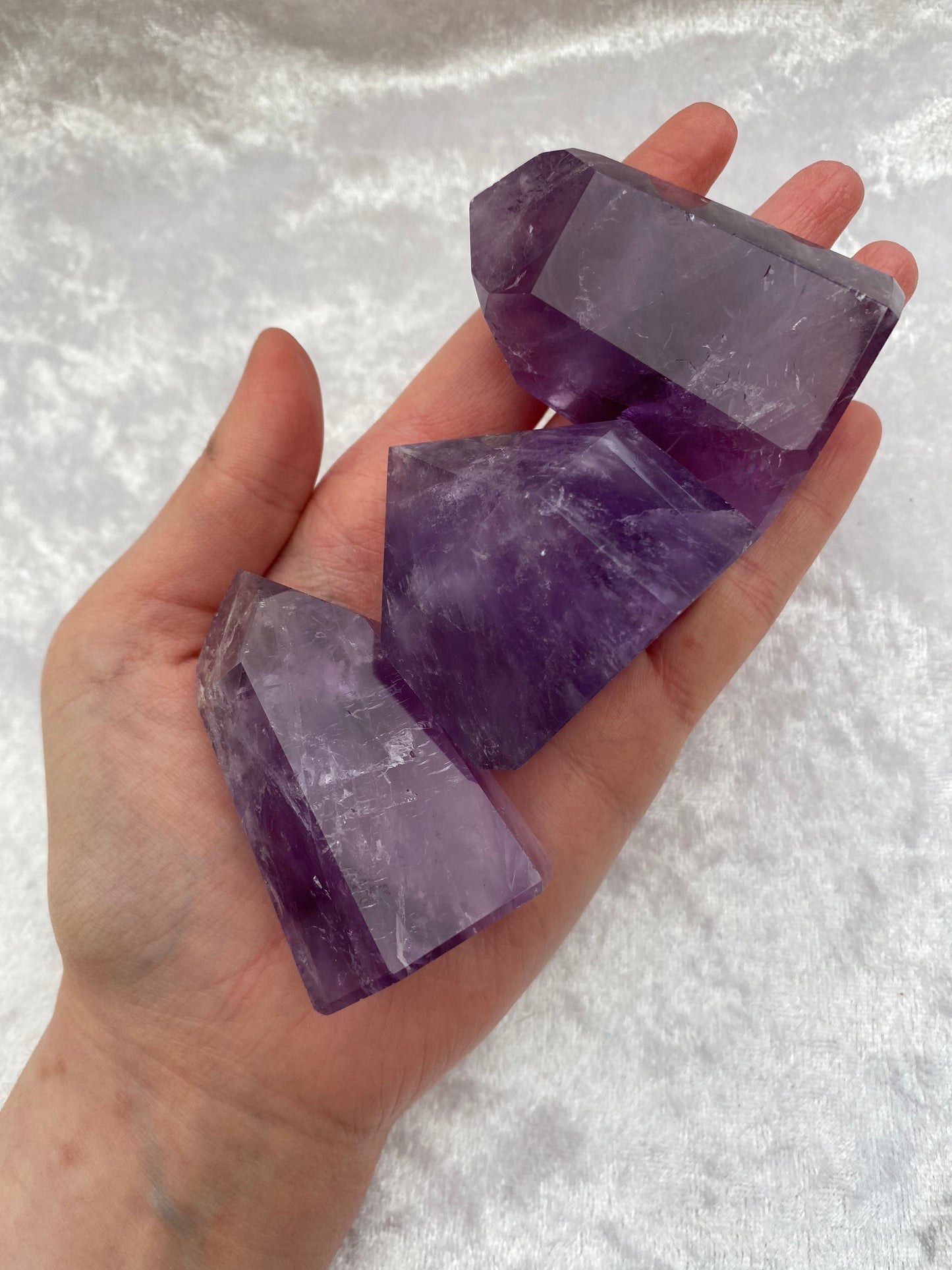 Chunky Amethyst towers