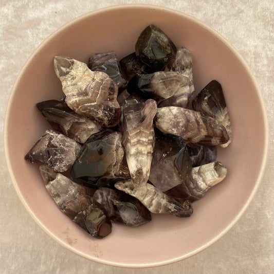 Chevron Amethyst points