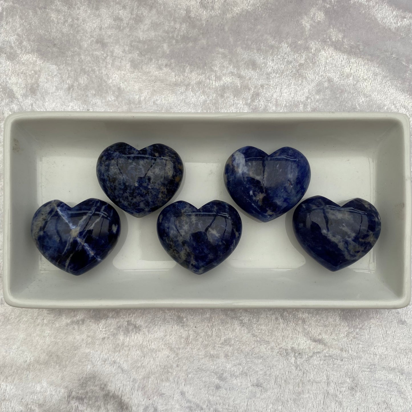 Sodalite hearts