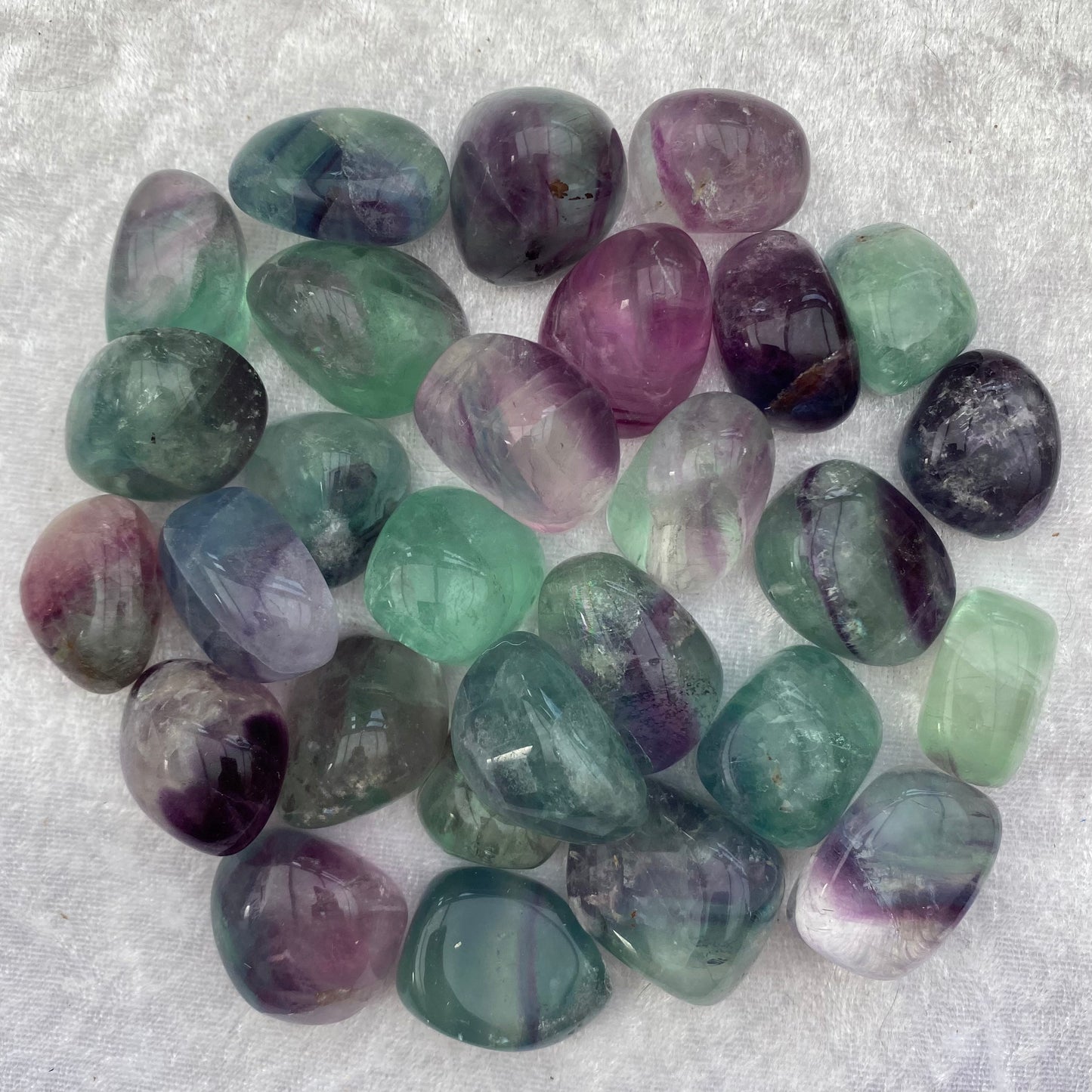 Rainbow Fluorite tumblestones