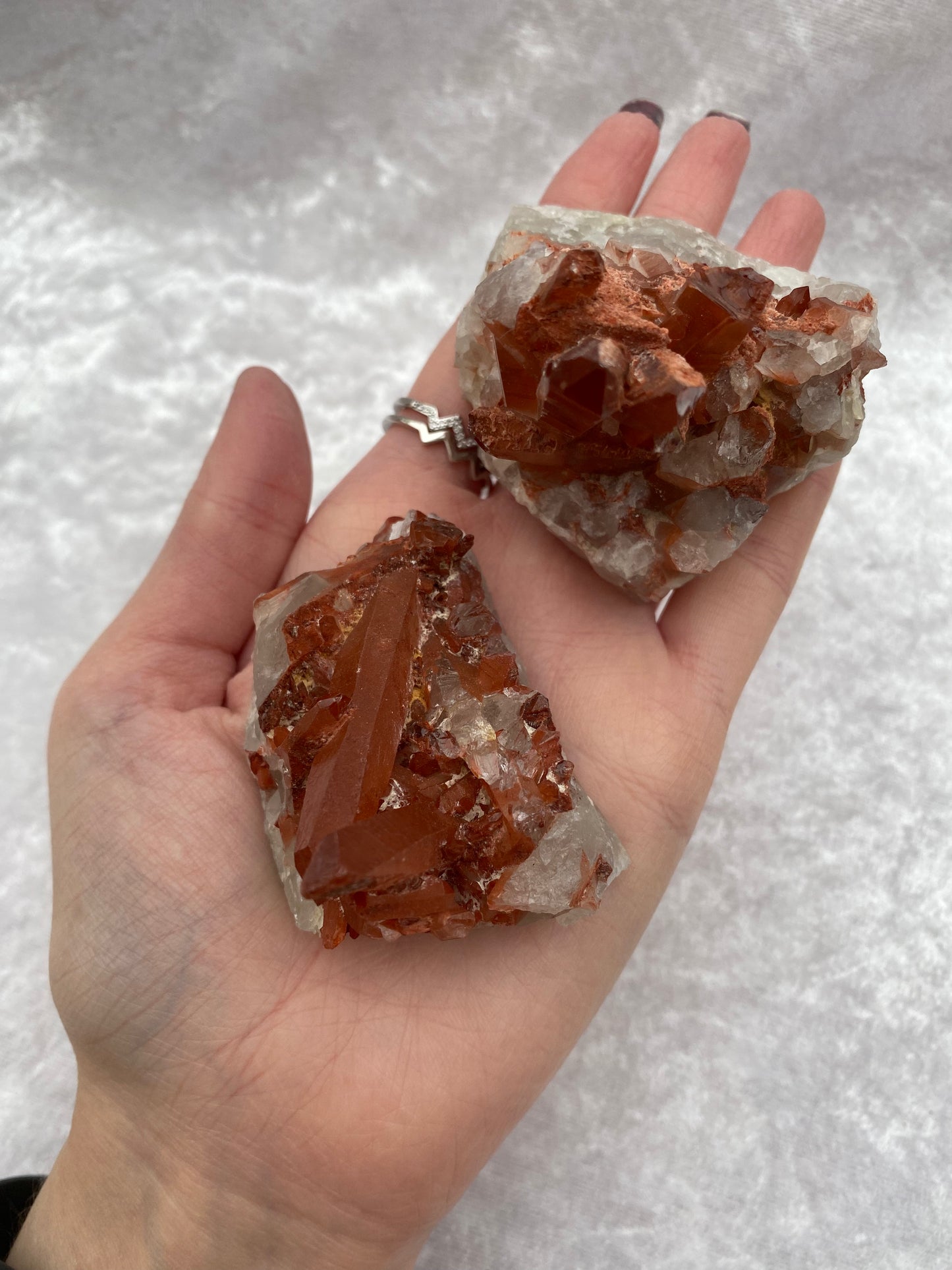 Tangerine Quartz clusters